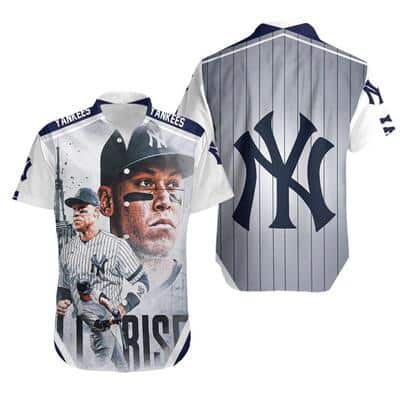 MLB New York Yankees Hawaiian Shirt Aaron Judge All Rise MLB New York Yankees Hawaiian Shirt Aaron Judge All Rise