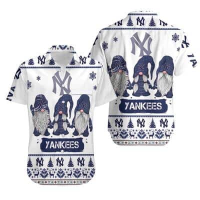 Gnomes New York Yankees Hawaiian Shirt Christmas Gift For Baseball Lovers Gnomes New York Yankees Hawaiian Shirt Christmas Gift For Baseball Lovers