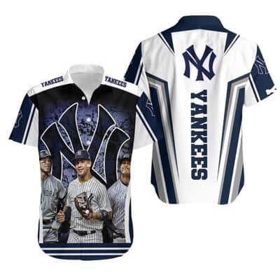 New York Yankees Hawaiian Shirt Aaron Judge And Giancarlo Stanton New York Yankees Hawaiian Shirt Aaron Judge And Giancarlo Stanton