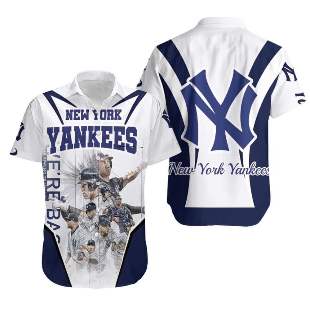 New York Yankees Hawaiian Shirt Beach Gift For Baseball Players New York Yankees Hawaiian Shirt Beach Gift For Baseball Players
