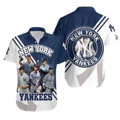 New York Yankees Hawaiian Shirt Father's Day Gift Baseball Fans New York Yankees Hawaiian Shirt Father's Day Gift Baseball Fans