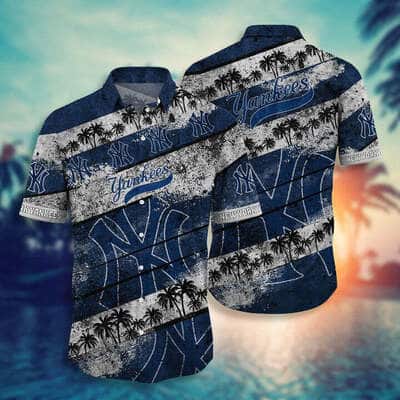 Vintage New York Yankees Hawaiian Shirt Sport Gift For Beach Lovers Vintage New York Yankees Hawaiian Shirt Sport Gift For Beach Lovers
