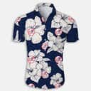New York Yankees Hawaiian Shirt White Hibiscus Flower Pattern New York Yankees Hawaiian Shirt White Hibiscus Flower Pattern