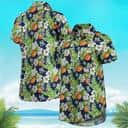 New York Yankees Hawaiian Shirt Pineapple Tropical Flower Pattern New York Yankees Hawaiian Shirt Pineapple Tropical Flower Pattern