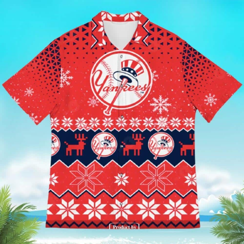 New York Yankees Hawaiian Shirt Christmas Gift For Baseball Lovers