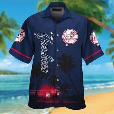 New York Yankees Hawaiian Shirt Baseball Gift For Beach Lovers New York Yankees Hawaiian Shirt Baseball Gift For Beach Lovers