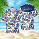 New York Yankees Hawaiian Shirt Tropical Pineapple Pattern Beach Lovers Gift New York Yankees Hawaiian Shirt Tropical Pineapple Pattern Beach Lovers Gift