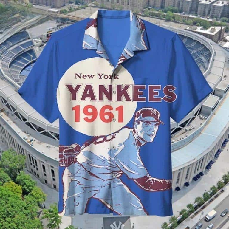 New York Yankees 1961 Hawaiian Shirt Gift For Baseball Fans New York Yankees 1961 Hawaiian Shirt Gift For Baseball Fans