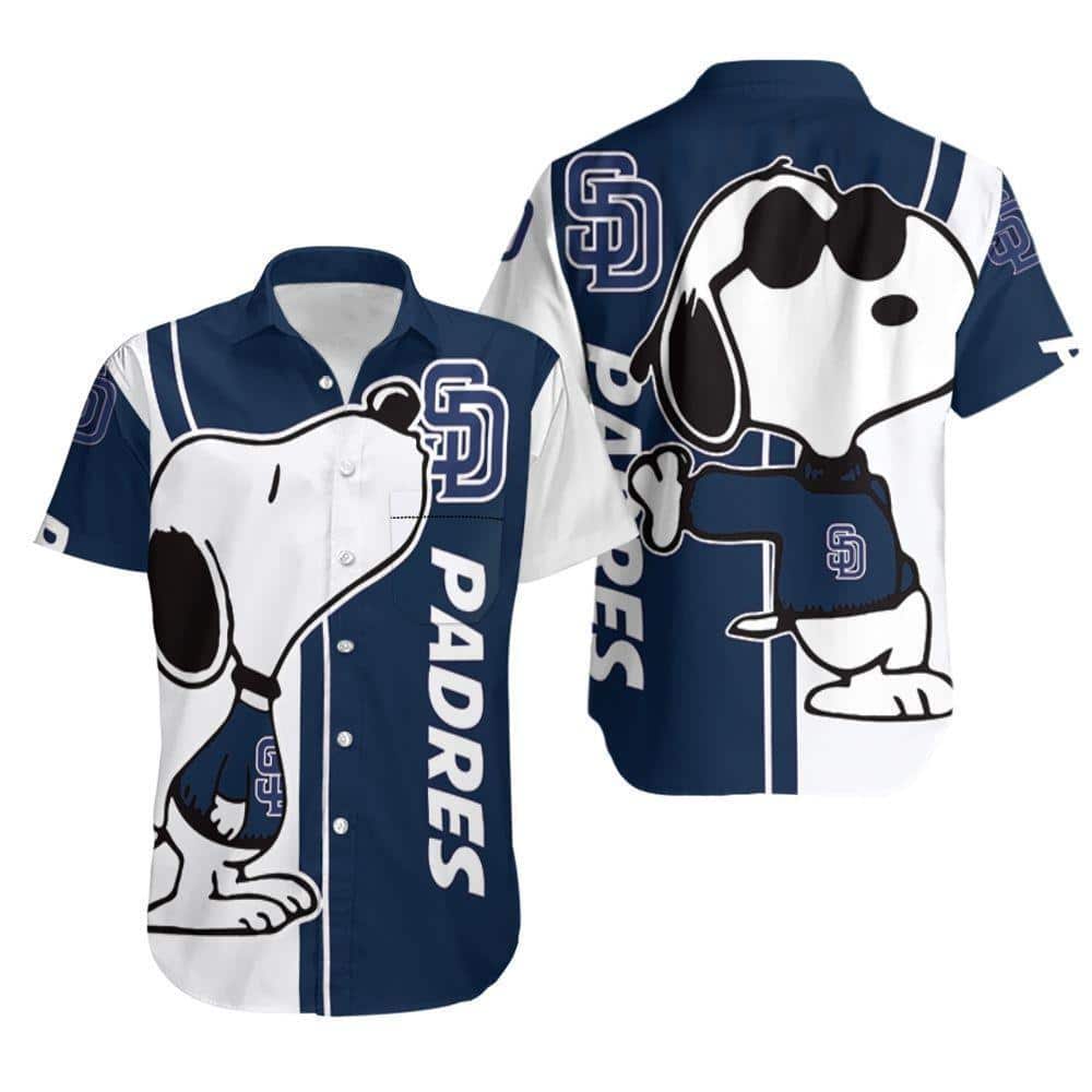 Snoopy San Diego Padres Hawaiian Shirt Baseball Gift For Beach Lovers Snoopy San Diego Padres Hawaiian Shirt Baseball Gift For Beach Lovers