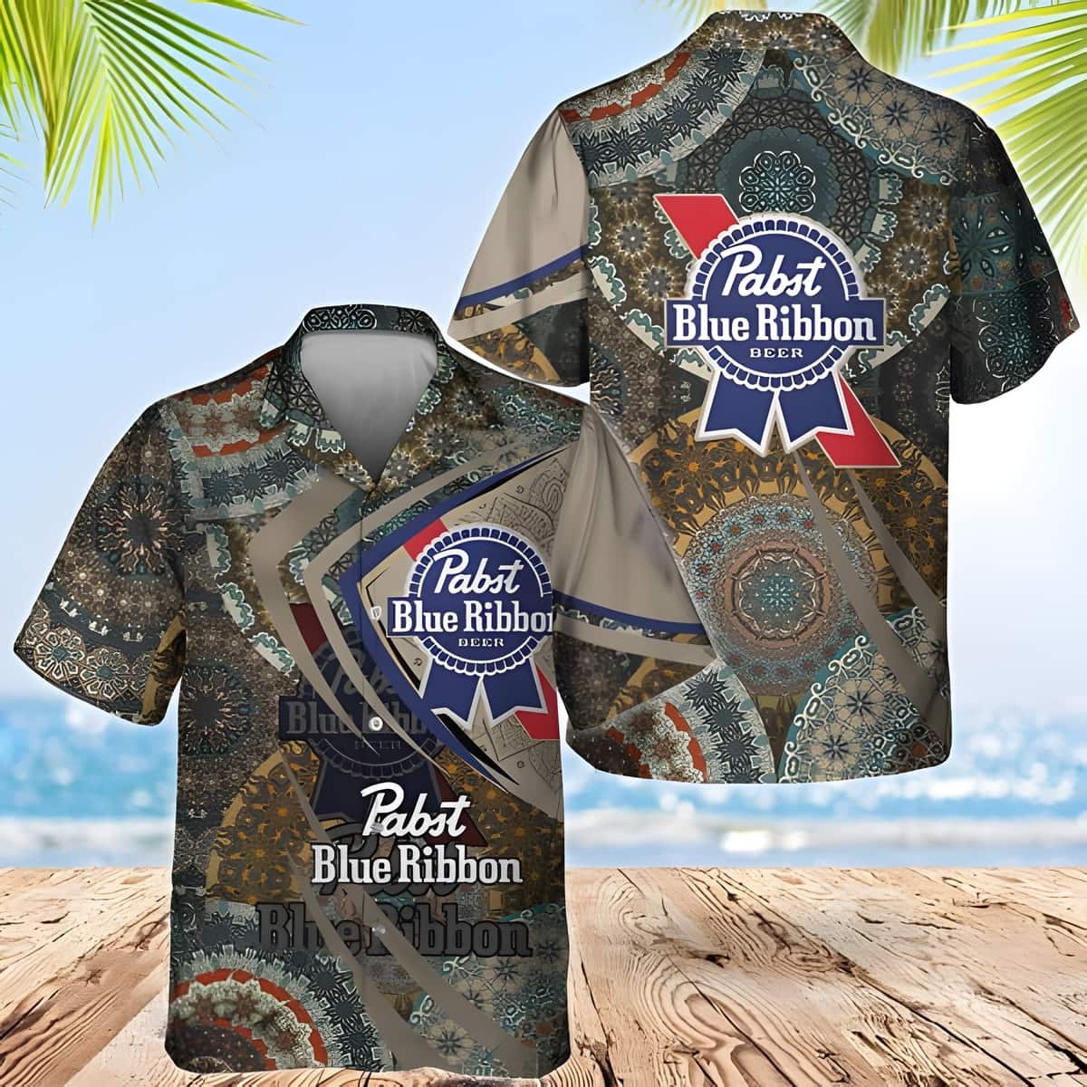 Pabst Blue Ribbon Hawaiian Shirt Boho Mandala Beer Lovers Gift Pabst Blue Ribbon Hawaiian Shirt Boho Mandala Beer Lovers Gift