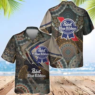Pabst Blue Ribbon Hawaiian Shirt Boho Mandala Beer Lovers Gift Pabst Blue Ribbon Hawaiian Shirt Boho Mandala Beer Lovers Gift