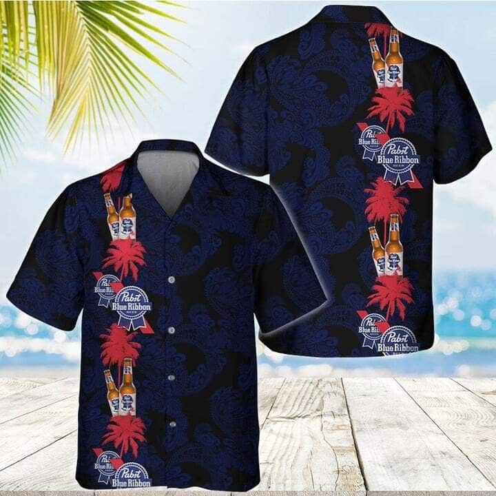 Pabst Blue Ribbon Hawaiian Shirt Gift For Beach Trip Pabst Blue Ribbon Hawaiian Shirt Gift For Beach Trip