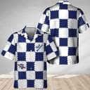 Trendy Gingham Pabst Blue Ribbon Hawaiian Shirt Gift For Beach Trip