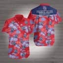 Pabst Blue Ribbon Hawaiian Shirt Tropical Flower Pattern Best Beach Gift