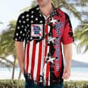 Pabst Blue Ribbon Hawaiian Shirt US Flag Independence Day 4th Of July