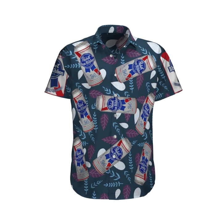 Pabst Blue Ribbon Beer Hawaiian Shirt Gift For Beer Drinkers Pabst Blue Ribbon Beer Hawaiian Shirt Gift For Beer Drinkers