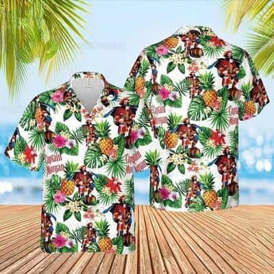 Captain Morgan Hawaiian Shirt Tropical Pineapple Pattern Gift For Beach Trip Captain Morgan Hawaiian Shirt Tropical Pineapple Pattern Gift For Beach Trip