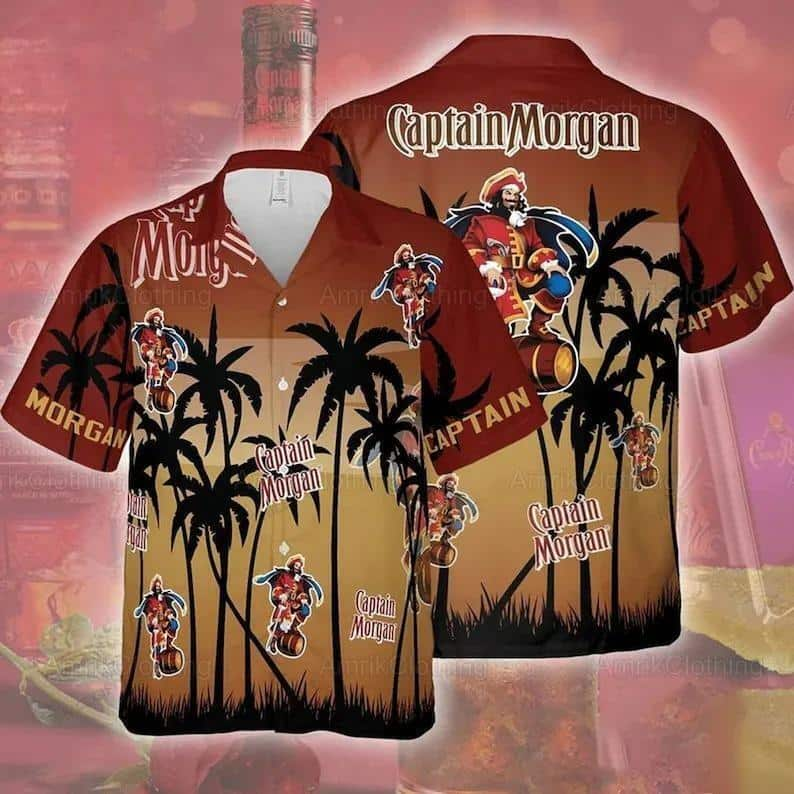 Captain Morgan Hawaiian Shirt Coconut Tree Gift For Best Friend