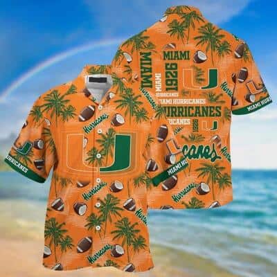 Miami Hurricanes Hawaiian Shirt Gift For College Football Fans Miami Hurricanes Hawaiian Shirt Gift For College Football Fans