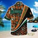 Miami Hurricanes Hawaiian Shirt Palm Leaves Pattern Practical Beach Gift