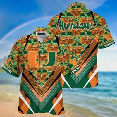 Miami Hurricanes Hawaiian Shirt Football Gift For Beach Lovers Miami Hurricanes Hawaiian Shirt Football Gift For Beach Lovers