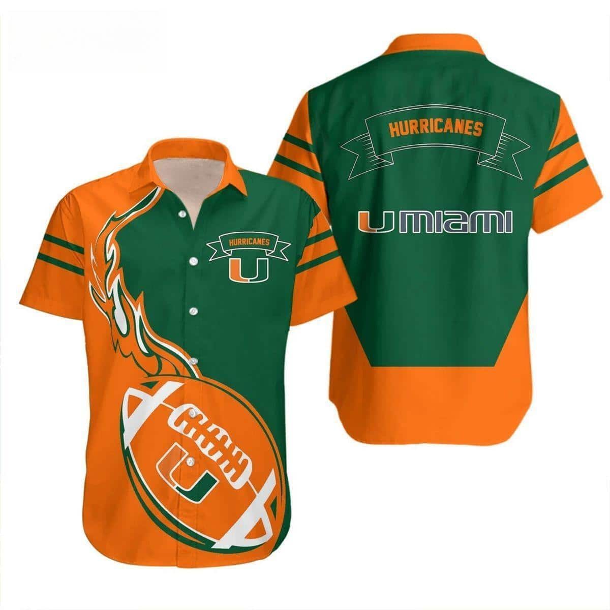NCAA Miami Hurricanes Hawaiian Shirt Gift For College Football Fans NCAA Miami Hurricanes Hawaiian Shirt Gift For College Football Fans