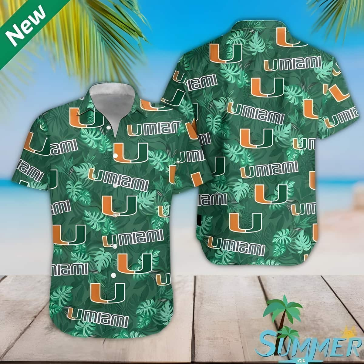 Miami Hurricanes Hawaiian Shirt Birthday Gift For Football Fans