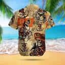 Miami Hurricanes Hawaiian Shirt Pirates Skull Gift For Football Players
