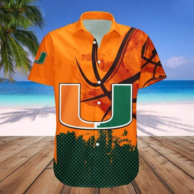 NCAA Miami Hurricanes Hawaiian Shirt Summer Beach Gift