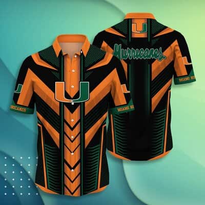 NCAA Miami Hurricanes Hawaiian Shirt Best Gift For College Football Fans NCAA Miami Hurricanes Hawaiian Shirt Best Gift For College Football Fans