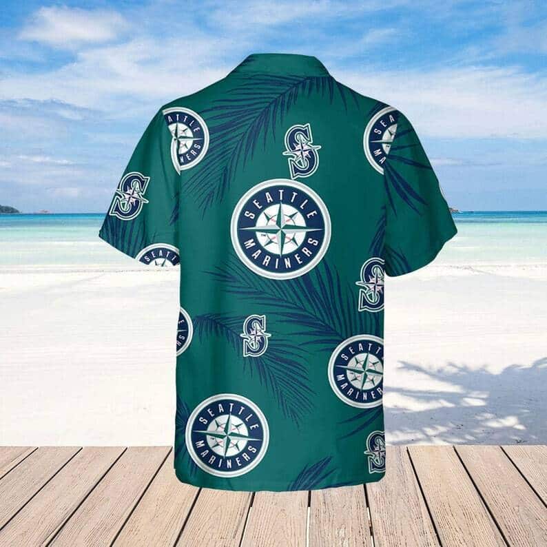 Seattle Mariners Hawaiian Shirt Palm Leaves Pattern Beach Lovers Gift Seattle Mariners Hawaiian Shirt Palm Leaves Pattern Beach Lovers Gift
