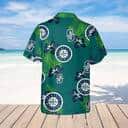 Seattle Mariners Hawaiian Shirt Hibiscus Flower Pattern Practical Beach Gift