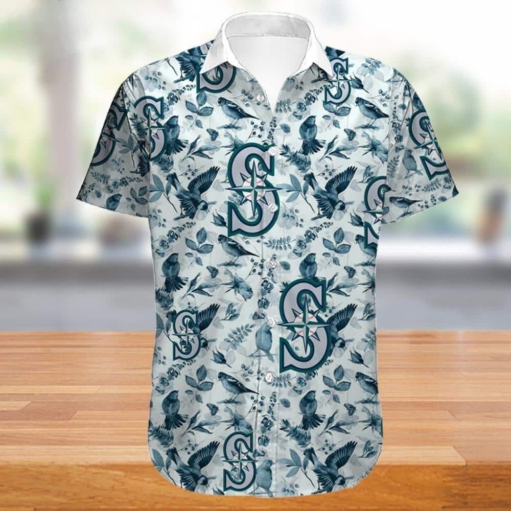 Seattle Mariners Hawaiian Shirt Tropical Bird Pattern Beach Gift For Baseball Players Seattle Mariners Hawaiian Shirt Tropical Bird Pattern Beach Gift For Baseball Players