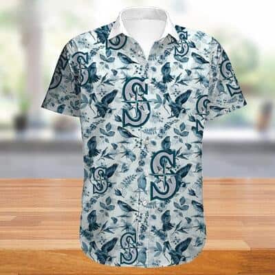 Seattle Mariners Hawaiian Shirt Tropical Bird Pattern Beach Gift For Baseball Players Seattle Mariners Hawaiian Shirt Tropical Bird Pattern Beach Gift For Baseball Players