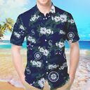 Seattle Mariners Hawaiian Shirt Tropical Flower Pattern Beach Gift For Him