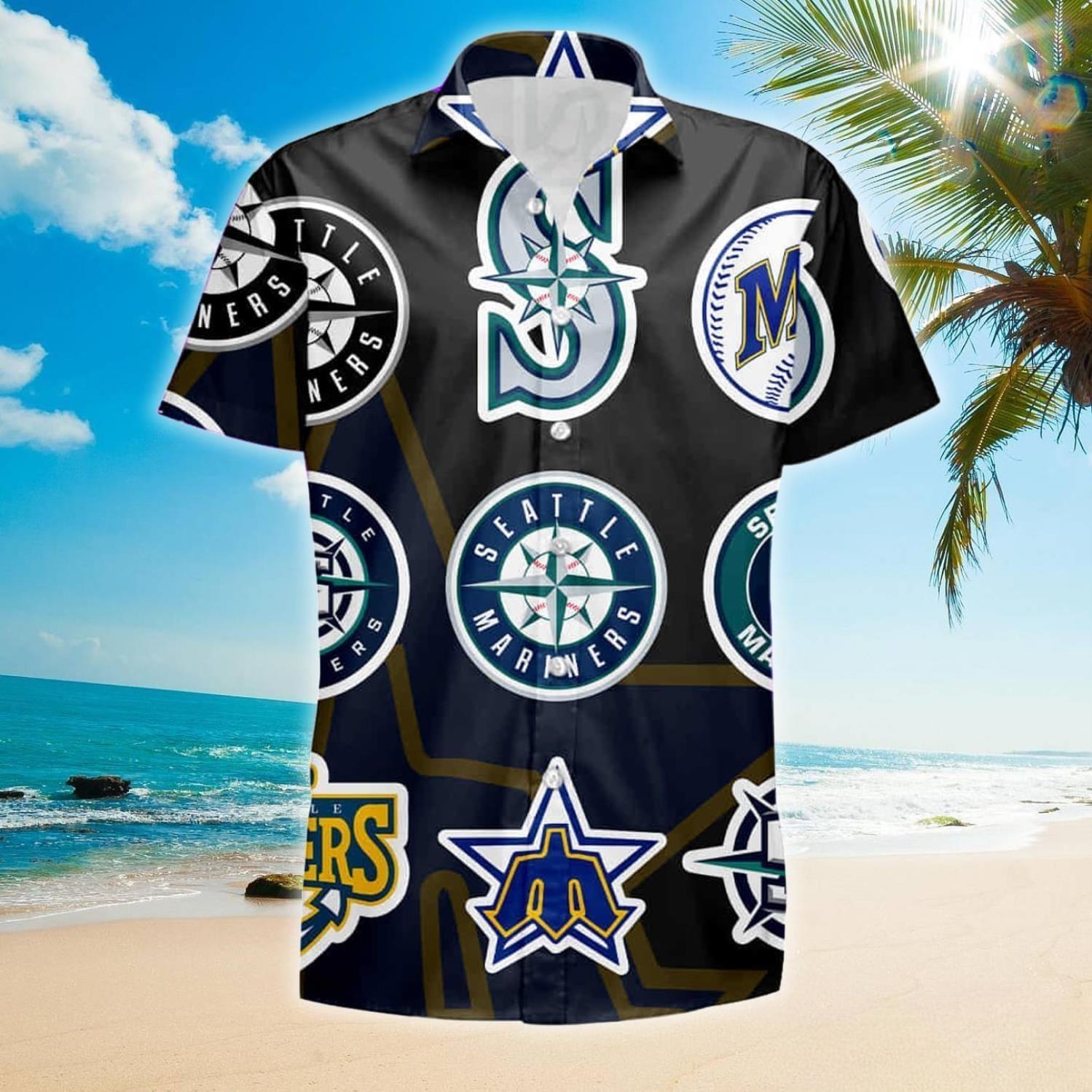 MLB Seattle Mariners Hawaiian Shirt Beach Gift For Baseball Fans MLB Seattle Mariners Hawaiian Shirt Beach Gift For Baseball Fans