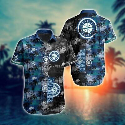 Seattle Mariners Hawaiian Shirt Island Pattern All Over Print Seattle Mariners Hawaiian Shirt Island Pattern All Over Print