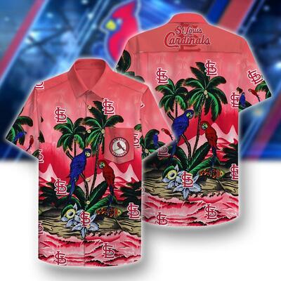 St. Louis Cardinals Hawaiian Shirt Bird Pattern Summer Gift For Friend St. Louis Cardinals Hawaiian Shirt Bird Pattern Summer Gift For Friend