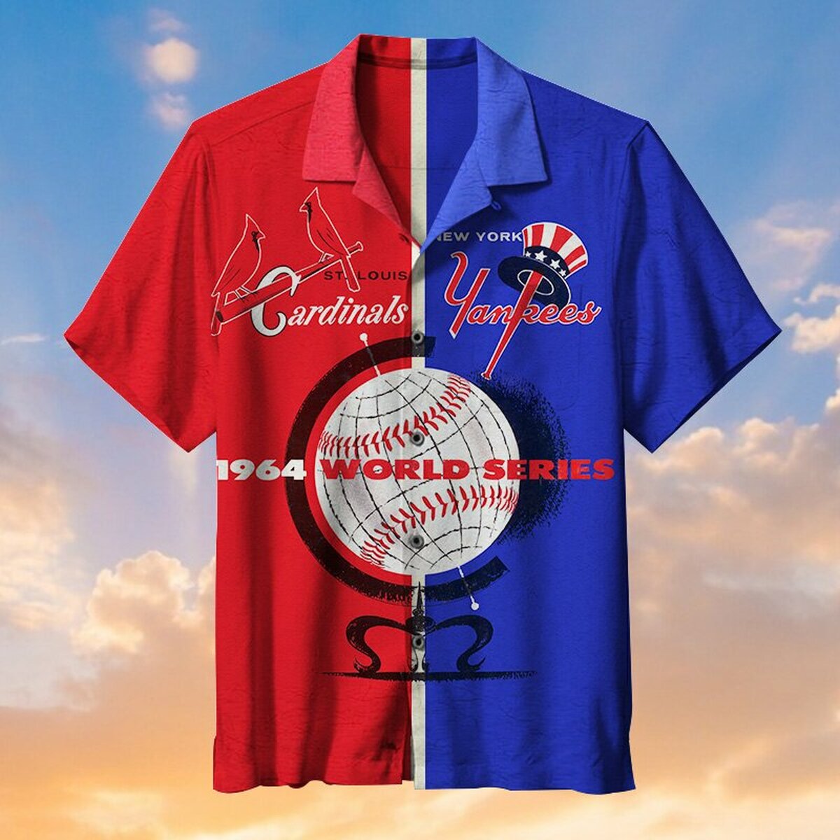 MLB New York Yankees St. Louis Cardinals Hawaiian Shirt MLB New York Yankees St. Louis Cardinals Hawaiian Shirt
