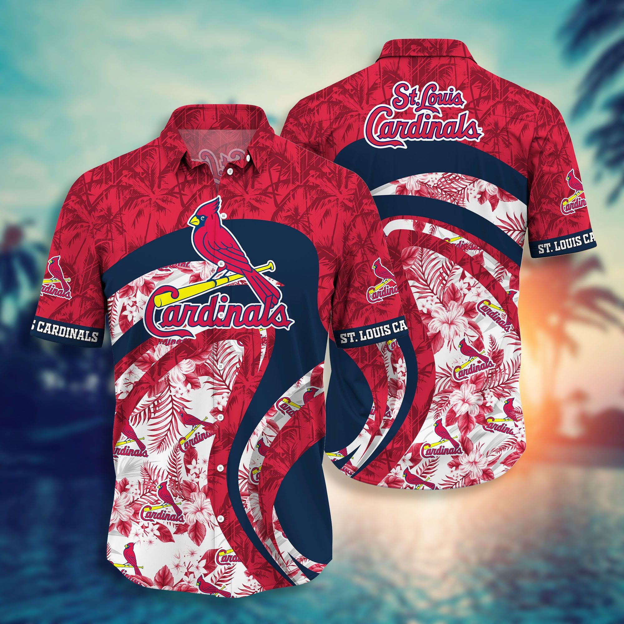 MLB St. Louis Cardinals Hawaiian Shirt Beach Gift For Friend MLB St. Louis Cardinals Hawaiian Shirt Beach Gift For Friend