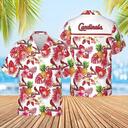 St. Louis Cardinals Hawaiian Shirt Tropical Flower Pattern Best Beach Gift St. Louis Cardinals Hawaiian Shirt Tropical Flower Pattern Best Beach Gift