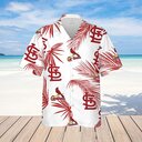 St. Louis Cardinals Hawaiian Shirt Palm Leaves Pattern All Over Print St. Louis Cardinals Hawaiian Shirt Palm Leaves Pattern All Over Print