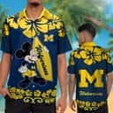 Michigan Wolverines Hawaiian Shirt Disney Mickey Mouse Practical Beach Gift
