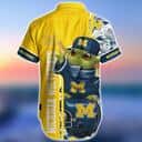 Baby Yoda Star Wars Michigan Wolverines Hawaiian Shirt Summer Beach Gift