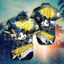 Mickey Mouse Disney Michigan Wolverines Hawaiian Shirt Mickey Mouse Disney Michigan Wolverines Hawaiian Shirt