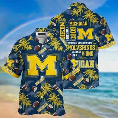 Michigan Wolverines Hawaiian Shirt Gift For Beach Vacation Michigan Wolverines Hawaiian Shirt Gift For Beach Vacation