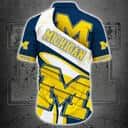 Michigan Wolverines Hawaiian Shirt Father's Day Gift For Beach Vacation