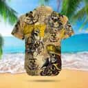 Michigan Wolverines Hawaiian Shirt Pirates Skull Sport Gift For Dad