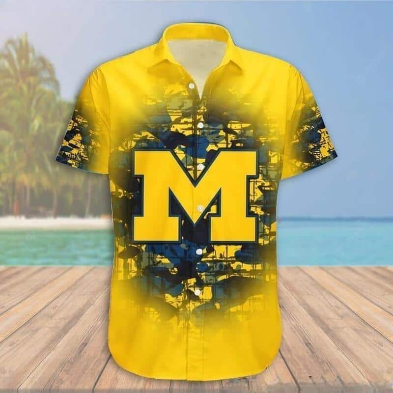Michigan Wolverines Hawaiian Shirt Sport Gift For Beach Lovers Michigan Wolverines Hawaiian Shirt Sport Gift For Beach Lovers