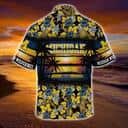 Michigan Wolverines Hawaiian Shirt Came All Day Flora Pattern Beach Gift